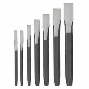 WESTWARD 2AJA6 Cold Chisel Set 1/4 To 7/8 Inch 7 Piece | AB8YLC