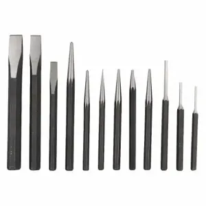 WESTWARD 2AJB4 Punch And Chisel Set 12 Pc | AB8YLK