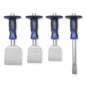 WESTWARD 2AJK7 Handguarded Chisel Set 4 Pc | AB8YPR