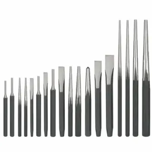 WESTWARD 2AJL7 Punch And Chisel Set 18 Pc | AB8YQB