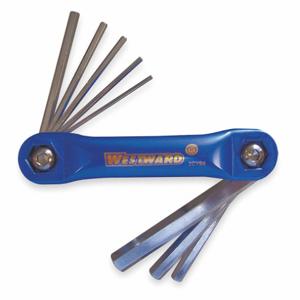 WESTWARD 2CYB8 Hex Key Set 1.5 - 8mm Fold-up | AB9GAW