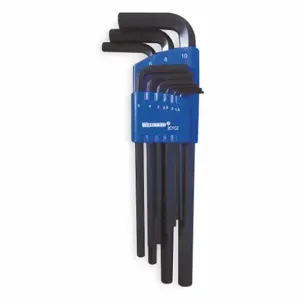 WESTWARD 2CYC2 Hex Key Set 1.5 - 10mm L-shaped Long | AB9GAZ