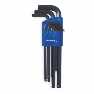 WESTWARD 2CYC5 Ball End Hex Key Set 1.5 - 10mm L-shaped | AB9GBC