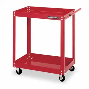 WESTWARD 2CZY4 Utility Cart 27 Wx18 Dx28 Inch H 2 Shelves | AB9GJV