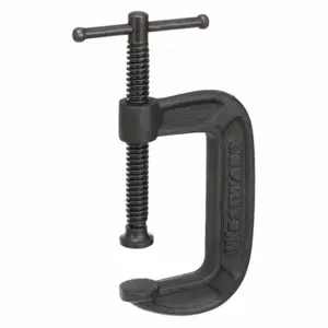 WESTWARD 2LAZ1 C-Clamp, Medium Duty, Flat, Swivel, Sliding T Handle, 0 Inch to 3 in, 1 7/8 Inch Throat Dp | CU9XEB