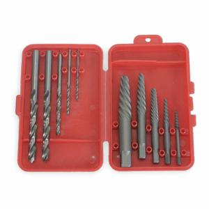 WESTWARD 2RUR2 Screw Extractor Set Carbon Steel 10 Pcs | AC3DUW