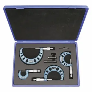 WESTWARD 2YNC1 Outside Micrometer Set 4 Piece 1-4 In | AC4DAV