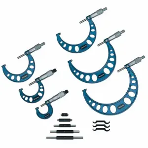 WESTWARD 2YNC2 Outside Micrometer Set 6 Piece 1-6 In | AC4DAW