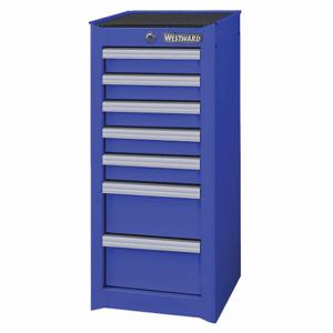 WESTWARD 32H866 Side Cabinet 15-1/2 Inch Width 7 Drawers Blue | AC6ACT