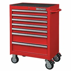 WESTWARD 32H888 Rolling Cabinet 26 x 18 x 39-7/16 Inch Red | AC6ADB