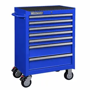 WESTWARD 32H890 Rolling Cabinet 26 x 18 x 39-7/16 Inch Blue | AC6ADD