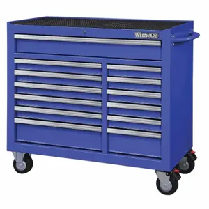 WESTWARD 32H893 Rolling Cabinet 42 x 18-1/2 x 39-13/16 Blue | AC6ADG