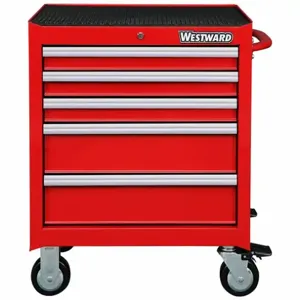 WESTWARD 32H894 Rolling Cabinet 26 x 18 x 33-5/16 Inch Red | AC6ADH