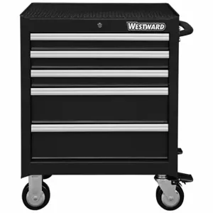 WESTWARD 32H895 Rolling Cabinet 26 x 18 x 33-5/16 Inch Black | AC6ADJ