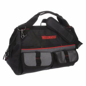 WESTWARD 32PJ37 Wide-Mouth Tool Bag 21 Pockets 16 x 8-1/4 | AH3KUZ