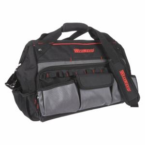 WESTWARD 32PJ38 Wide-Mouth Tool Bag 22 Pockets 18 W | AH3KVA