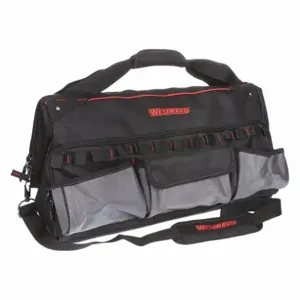 WESTWARD 32PJ40 Wide-Mouth Tool Bag 11 Pockets 22 x 12-1/2 | AH3KVC