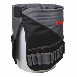 WESTWARD 32PJ50 Bucket Tool Organizer 30 Pockets Black/Gray | AH3KVK