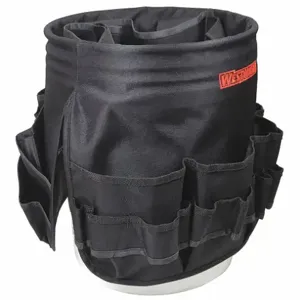 WESTWARD 32PJ51 Bucket Tool Organizer 55 Pockets Black | AH3KVL