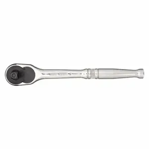 WESTWARD 33M359 Hand Ratchet, Pear, Reversing, 7 3/4 Inch Overall Length, Chrome, 8 Deg Min Arc Swing | CU9ZWH