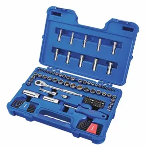 WESTWARD 3FE99 Socket Wrench Set, 1/4 To 3/8 Inch Drive Size, 102 Pieces | CU9WJZ