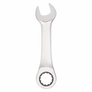 WESTWARD 3LU29 Ratcheting Combination Wrench 13mm Stubby | AC9ZEU