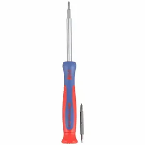 WESTWARD 401K85 Multi-Bit Screwdriver, #0/#00/1/8 In/5/32 Inch Tip Size, 4 Tips, 6 1/4 Inch Overall Length | CU9YBF