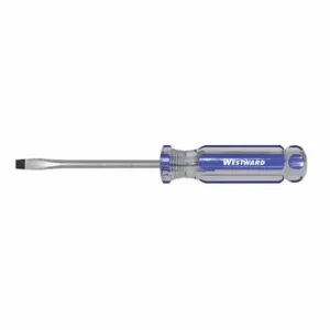 WESTWARD 401K89 General Purpose Slotted Screwdriver, 1/8 Inch Tip Size, 5 Inch Overall Length | CU9ZZB