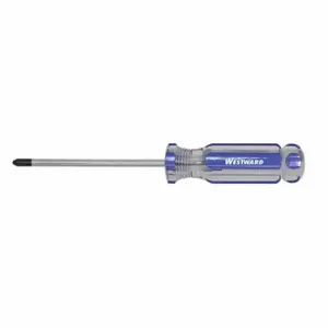 WESTWARD 401K91 General Purpose Pozidriv Screwdriver, General Purpose Pozidriv Screwdriver, #1 Tip Size | CV2APF