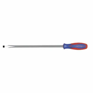 WESTWARD 401L04 General Purpose Slotted Screwdriver, 3/8 Inch Tip Size, 16 3/4 Inch Overall Length | CU9ZZP