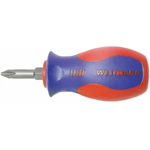 WESTWARD 401L09 Multi-Bit Screwdriver 2-Pc., 2-in-1, General Purpose, 3-3/4 Inch Overall Length | CD2MNK