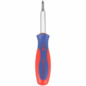 WESTWARD 401L10 Multi-Bit Screwdriver, 6 Pieces, General Purpose, 7-9/16 Length | AX3MAZ