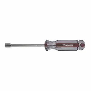 WESTWARD 401L27 Shank Nut Driver, 5.5 mm Tip Size, 7 Inch Lg, 25.4 mm Bolt Clearance | CU9YDC