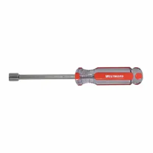 WESTWARD 401L28 Shank Nut Driver, 6 mm Tip Size, 7 Inch Lg, 25.4 mm Bolt Clearance | CU9YDD