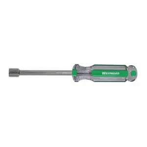 WESTWARD 401L31 Shank Nut Driver, 9 mm Tip Size, 7 Inch Lg, 25.4 mm Bolt Clearance | CU9YDG