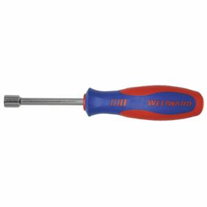 WESTWARD 401L43 Hollow Round Shank Nut Driver, 7 mm Tip Size, 7 1/2 Inch Overall Length | CU9YCP