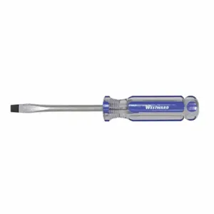 WESTWARD 401L94 General Purpose Slotted Screwdriver, 1/4 Inch Tip Size, 8 Inch Overall Length | CU9ZYZ