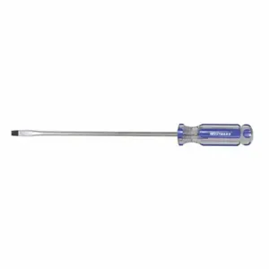 WESTWARD 401L98 General Purpose Slotted Screwdriver, 3/16 Inch Tip Size, 11 1/2 Inch Overall Length | CU9ZZG