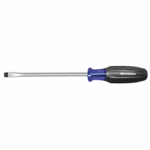 WESTWARD 401M31 General Purpose Slotted Screwdriver, 1/4 Inch Tip Size, 10 1/4 Inch Overall Length | CU9ZYQ