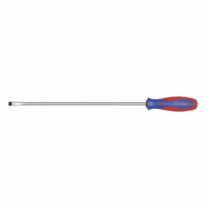 WESTWARD 401M32 General Purpose Slotted Screwdriver, 1/4 Inch Tip Size, 16 1/2 Inch Overall Length | CU9ZYV