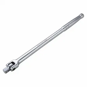 WESTWARD 440G01 Breaker Bar, 1/2 Inch Drive Size, 15 Inch Overall Length, Smooth Grip, Alloy Steel, Chrome | CU9XDG