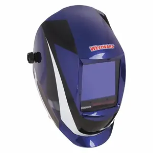 WESTWARD 44R226 Auto Dark Welding Helmet Blue/black/white | AD4YNC