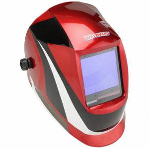 WESTWARD 44R227 Auto Dark Welding Helmet Red/black/white | AD4YND