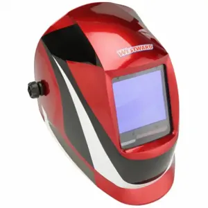 WESTWARD 44R227 Auto Dark Welding Helmet Red/black/white | AD4YND