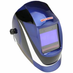 WESTWARD 44R232 Auto Dark Welding Helmet Blue/white/black | AD4YNJ