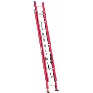 WESTWARD 44YY15 20 ft. Fiberglass Extension Ladder, 300 Lbs. Load Capacity | CD2KXC