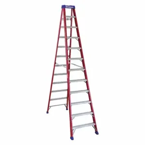 WESTWARD 44YY30 Stepladder, 12 ft Lengthadder Height, 11 Steps, 300 lb, 77 Inch Size Base Spread | CV2APA