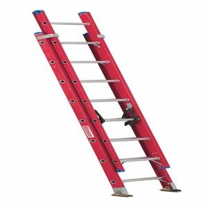 WESTWARD 44YY67 Fiberglass Extension Ladder, 16 Ft. Length, 300 Lbs. Load Capacity, 30 Lbs. Weight | CH6JXK