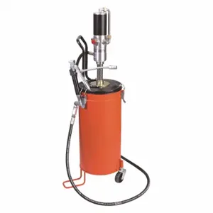 WESTWARD 45CT57 Portable Air Operated Grease Pump, Steel Bucket | CU9WJL