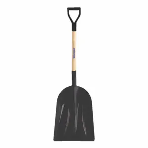 WESTWARD 45GV20 Scoop Shovel, 30 Inch L Handle, HDPE, Black | CD2YTB